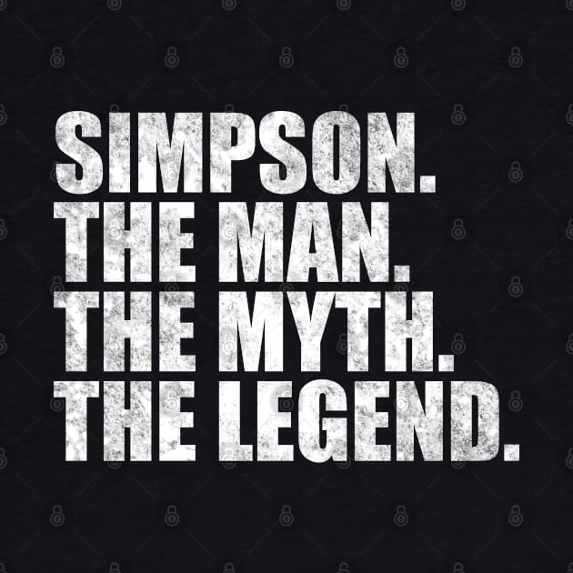 Simpson Legend Simpson Family name Simpson last Name Simpson Surname Simpson Family Reunion by TeeLogic